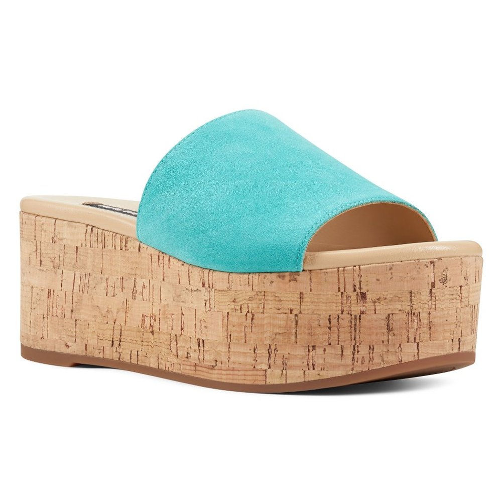 Nine West Vale Platform Slide Sandals - Picture 2 of 6